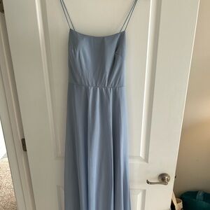 Azazie Light Blue bridesmaid gown